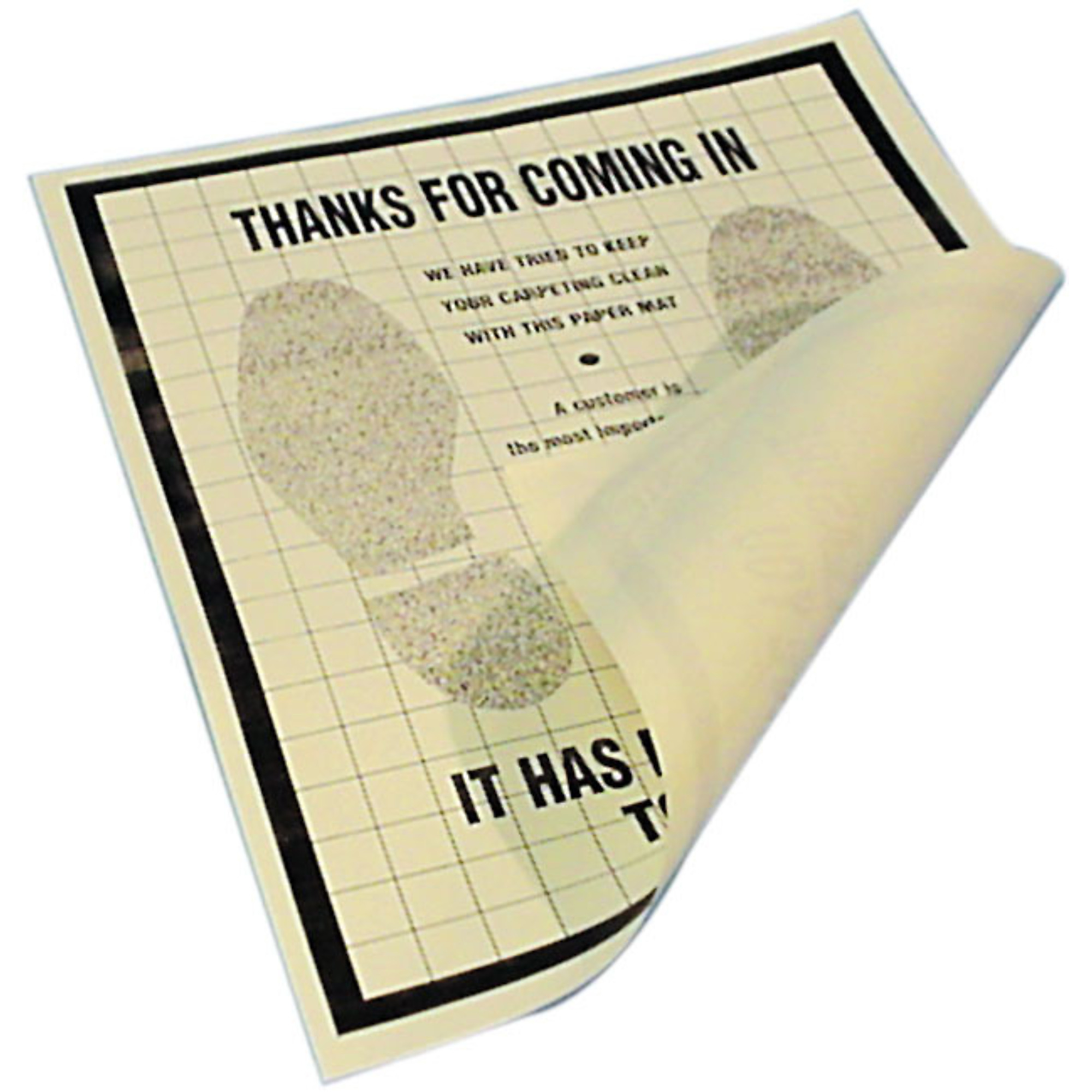 JohnDow Industries, PFM-500P, Plastic Coated Paper Floor Mat - Box 500